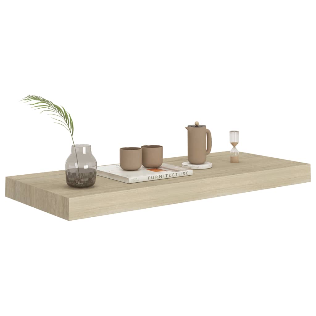 Étagères murales flottantes 4 pcs chêne 60x23,5x3,8 cm MDF - XIOS