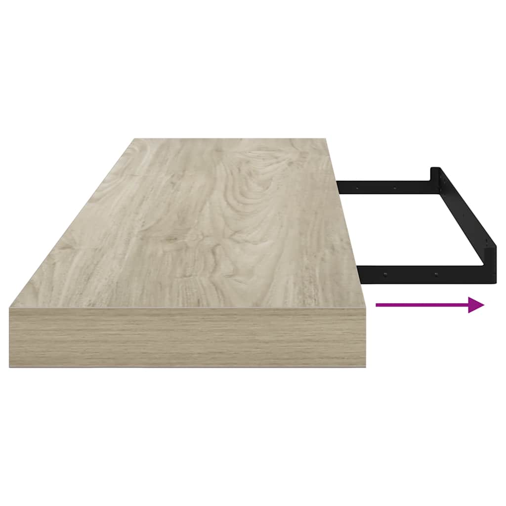 Étagères murales flottantes 4 pcs chêne 90x23,5x3,8 cm MDF - XIOS