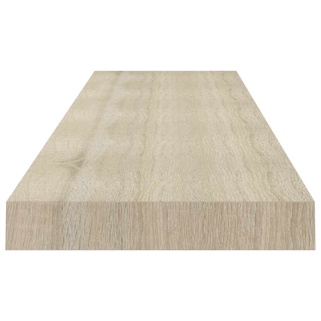 Étagères murales flottantes 2 pcs Chêne 120x23,5x3,8 cm MDF - XIOS