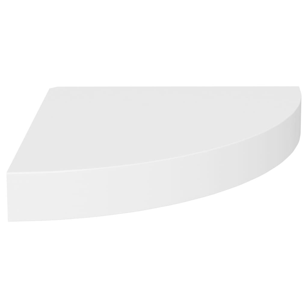 Étagères d'angle flottantes 2 pcs blanc 25x25x3,8 cm MDF - XIOS