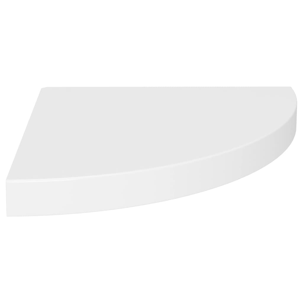 Étagère d'angle flottante blanc 35x35x3,8 cm MDF - XIOS
