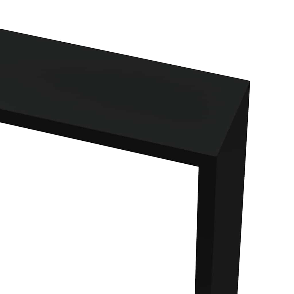 Étagères murales sous forme de cube 3 pcs Noir MDF - XIOS