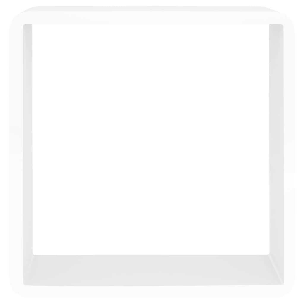 Étagères murales sous forme de cube 3 pcs Blanc MDF - XIOS