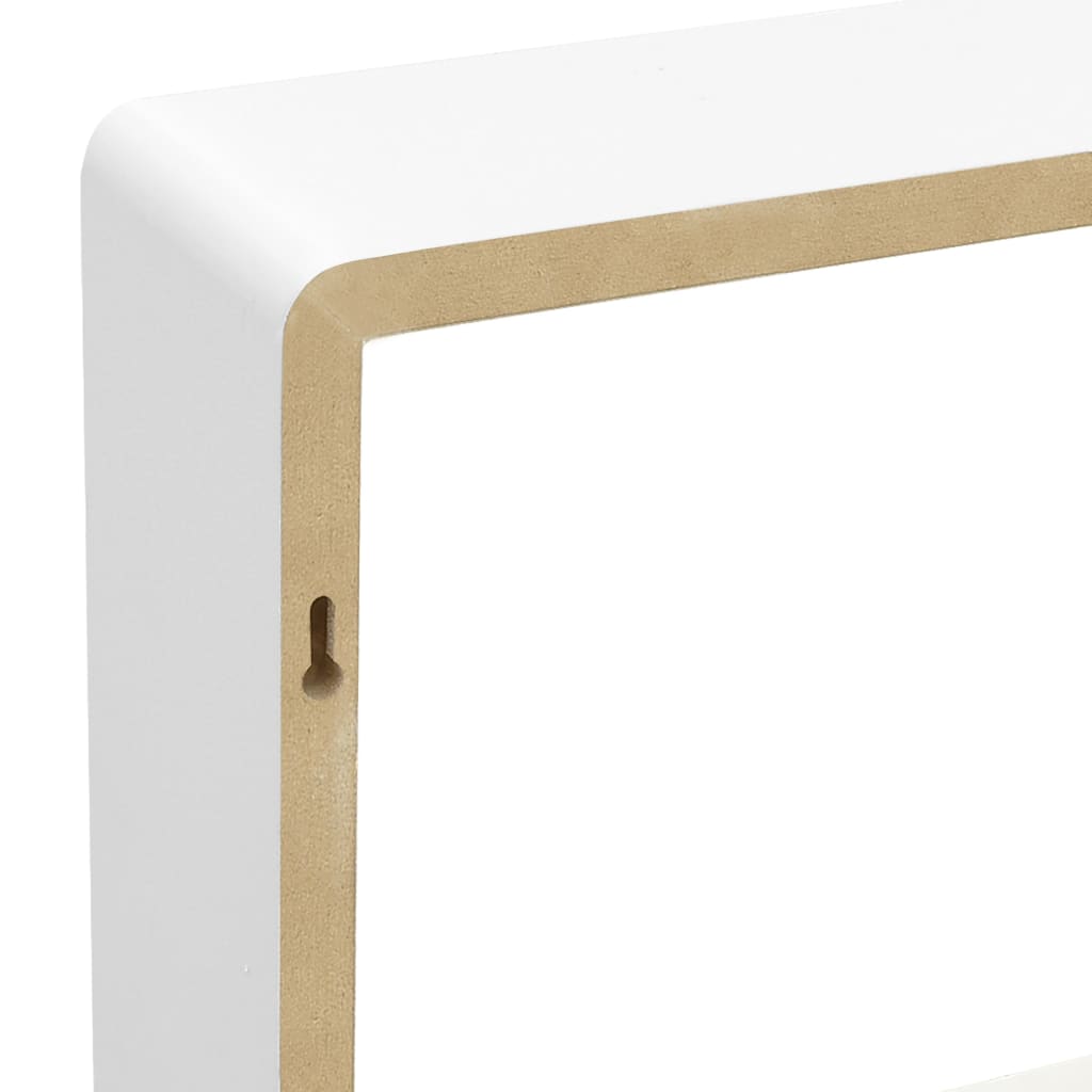 Étagères murales sous forme de cube 3 pcs Blanc MDF - XIOS