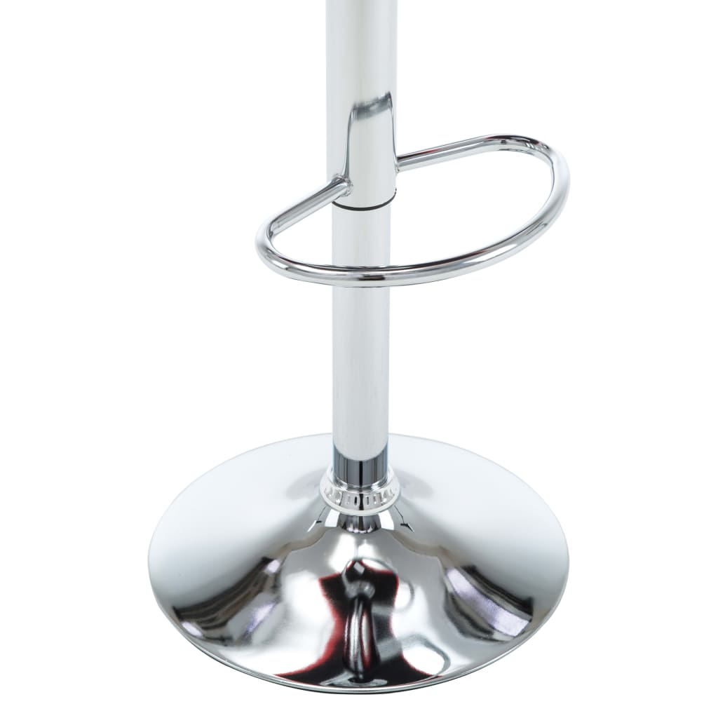 Tabourets de bar lot de 2 blanc similicuir - XIOS