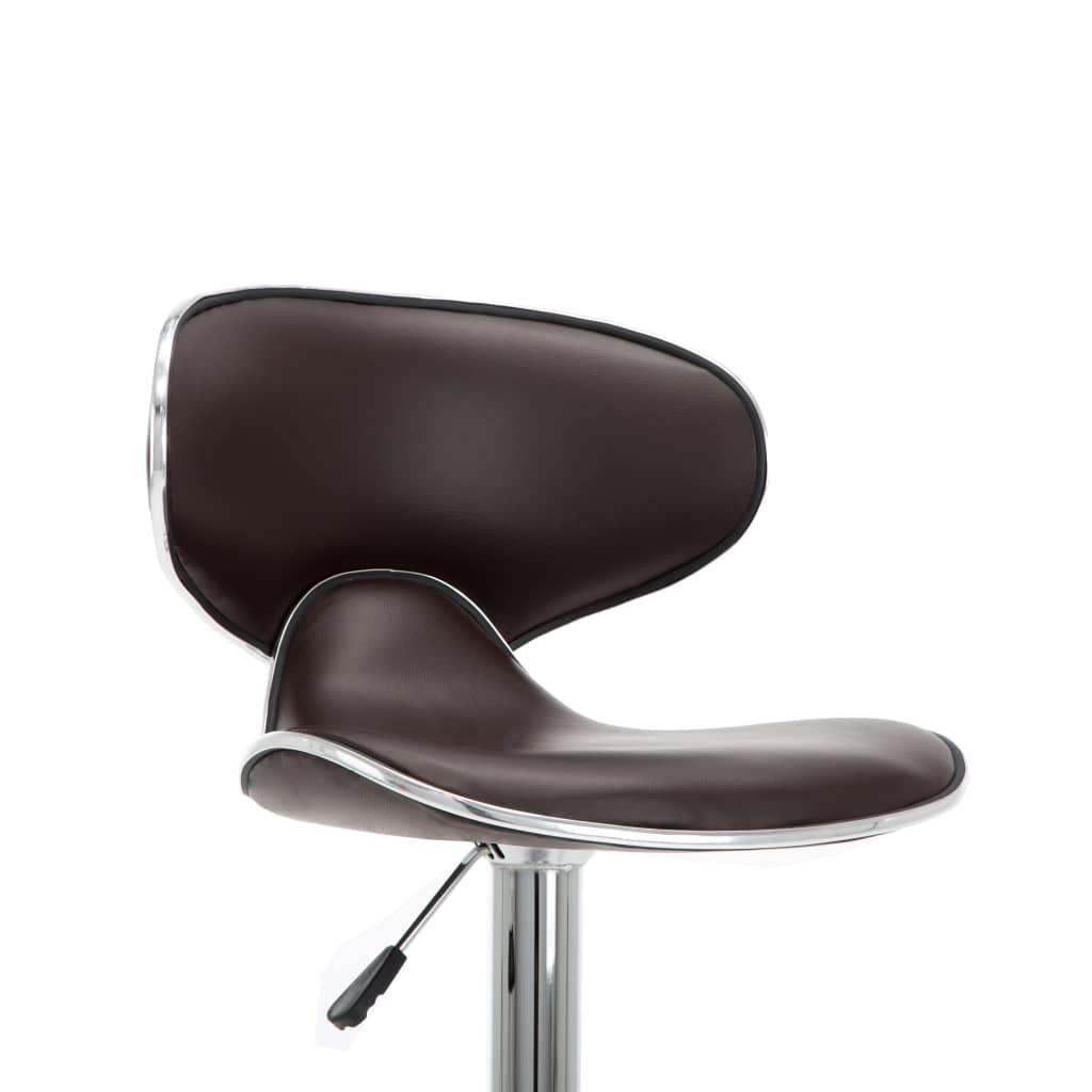 Tabourets de bar 2 pcs marron similicuir - XIOS