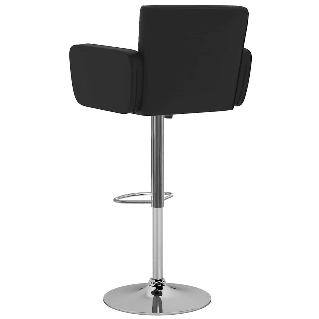 Tabourets de bar lot de 2 noir similicuir - XIOS