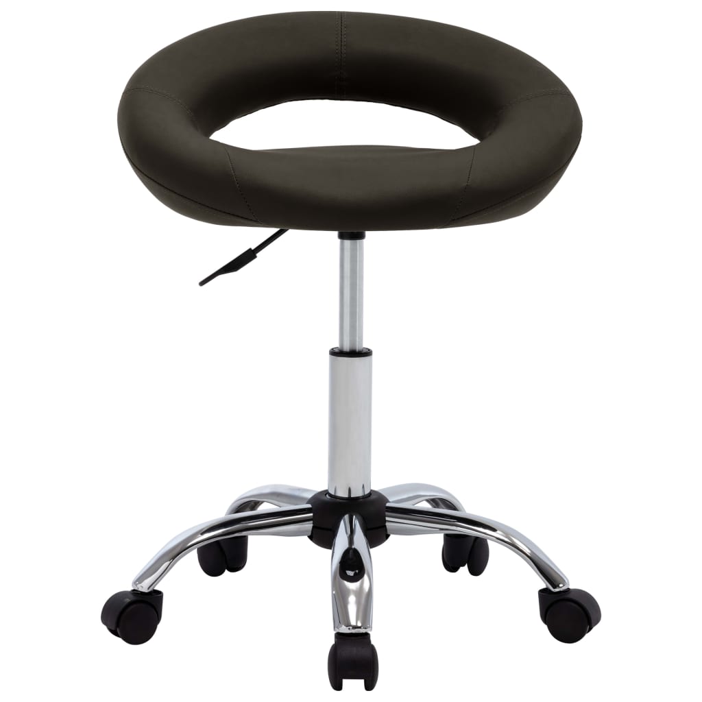 Chaise de travail roulante Marron Similicuir - XIOS