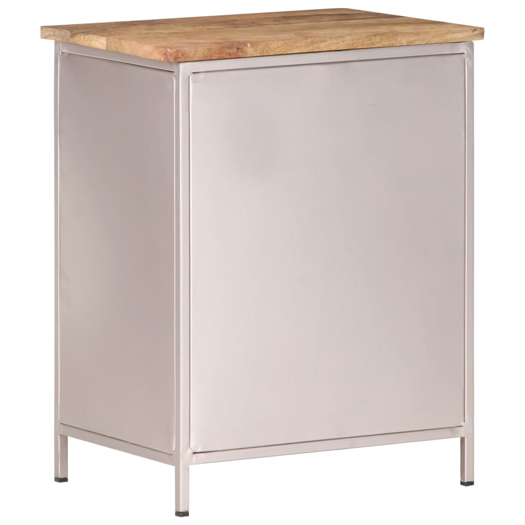 Table de chevet 40x30x50 cm Bois de manguier brut - XIOS