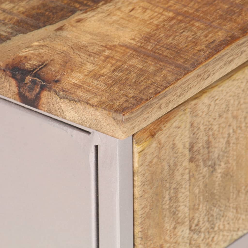 Table de chevet 40x30x50 cm Bois de manguier brut - XIOS