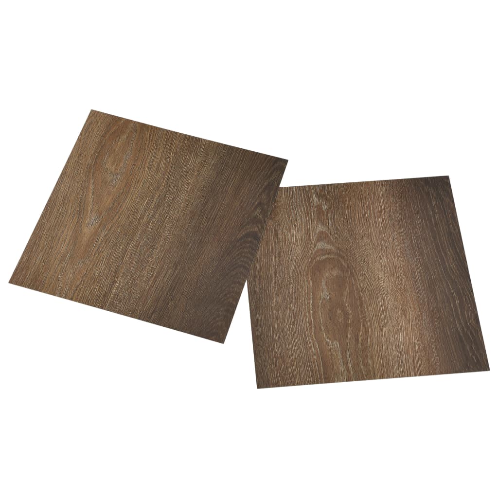 Dalles de plancher autoadhésives 55 pcs PVC 5,11 m² marron Tapis & revêtements de sol vidaXL