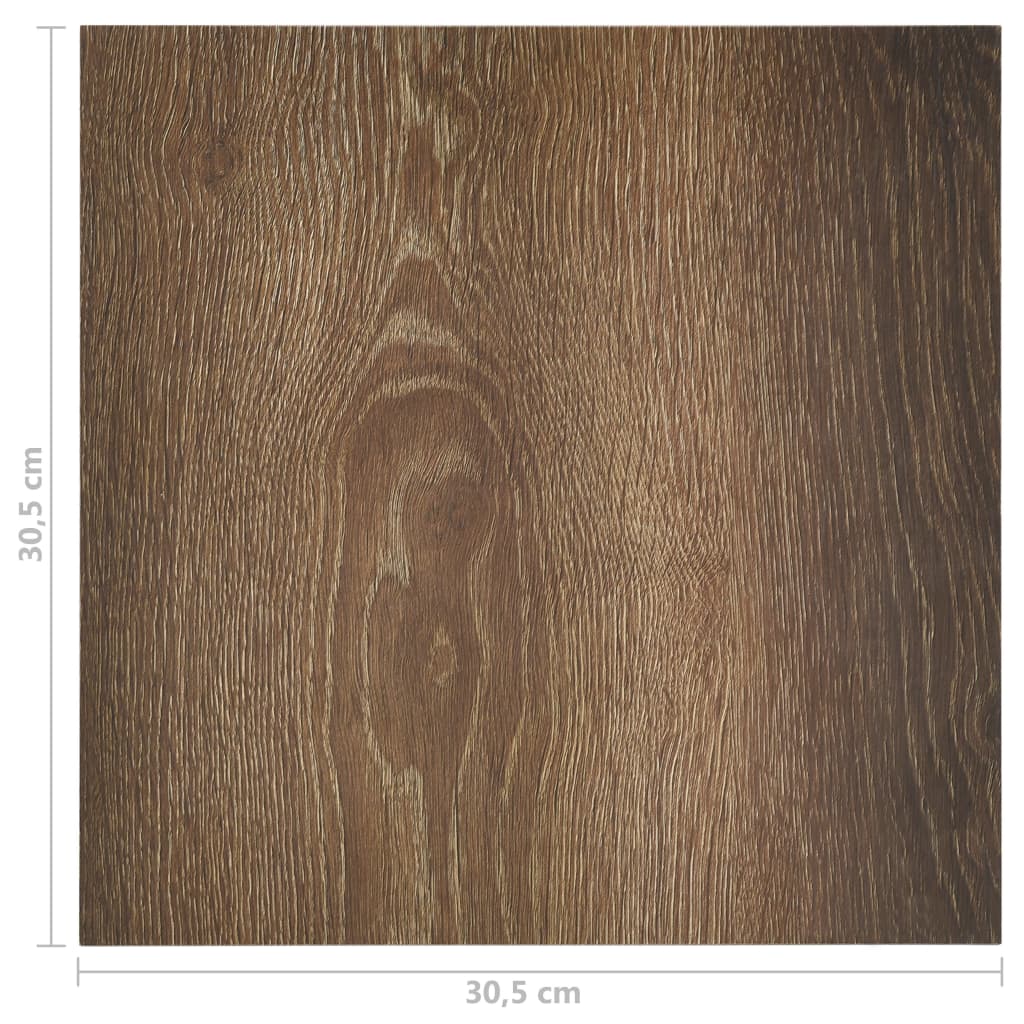 Dalles de plancher autoadhésives 55 pcs PVC 5,11 m² marron Tapis & revêtements de sol vidaXL