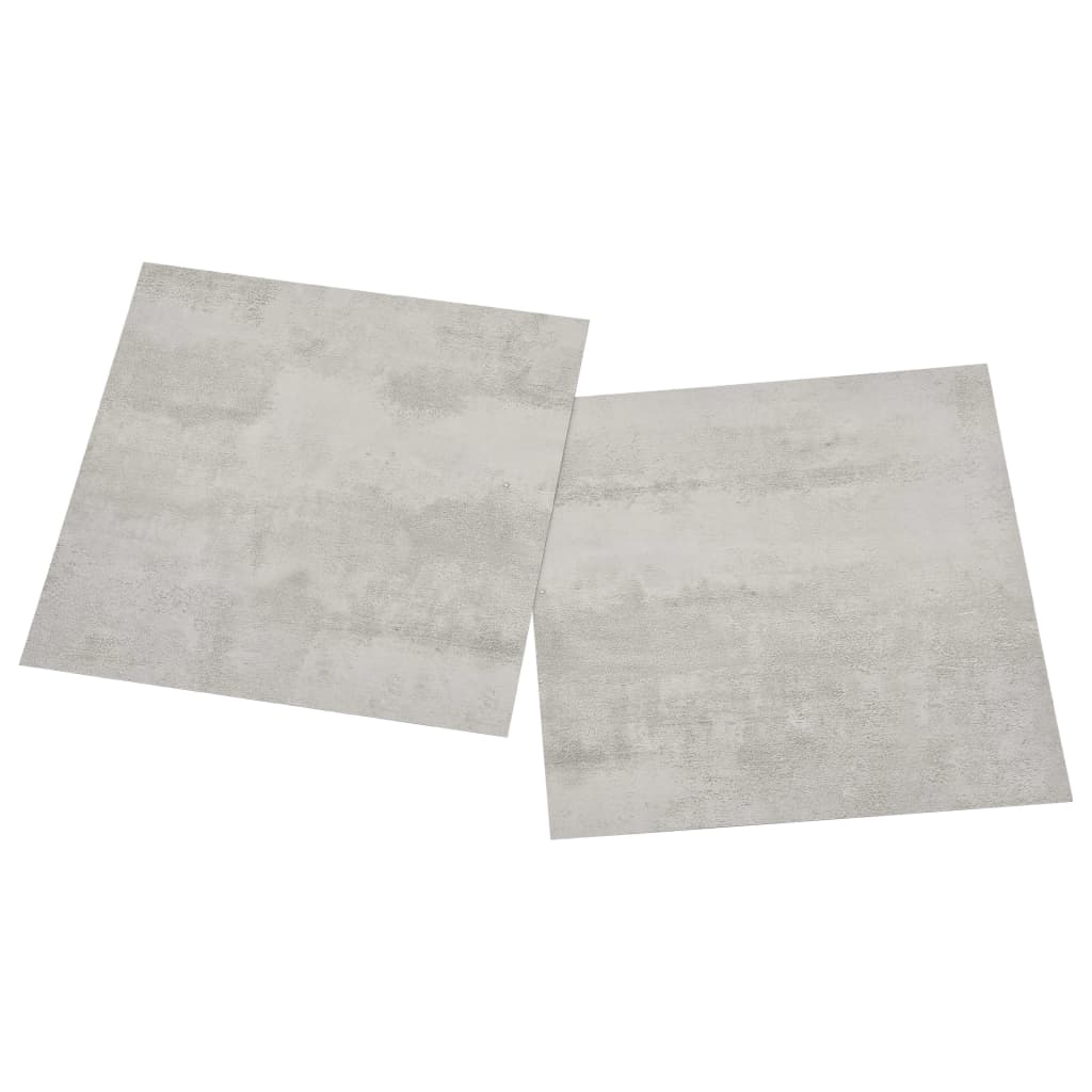 Dalles de plancher autoadhésives 55 pcs PVC 5,11 m² gris clair Tapis & revêtements de sol vidaXL