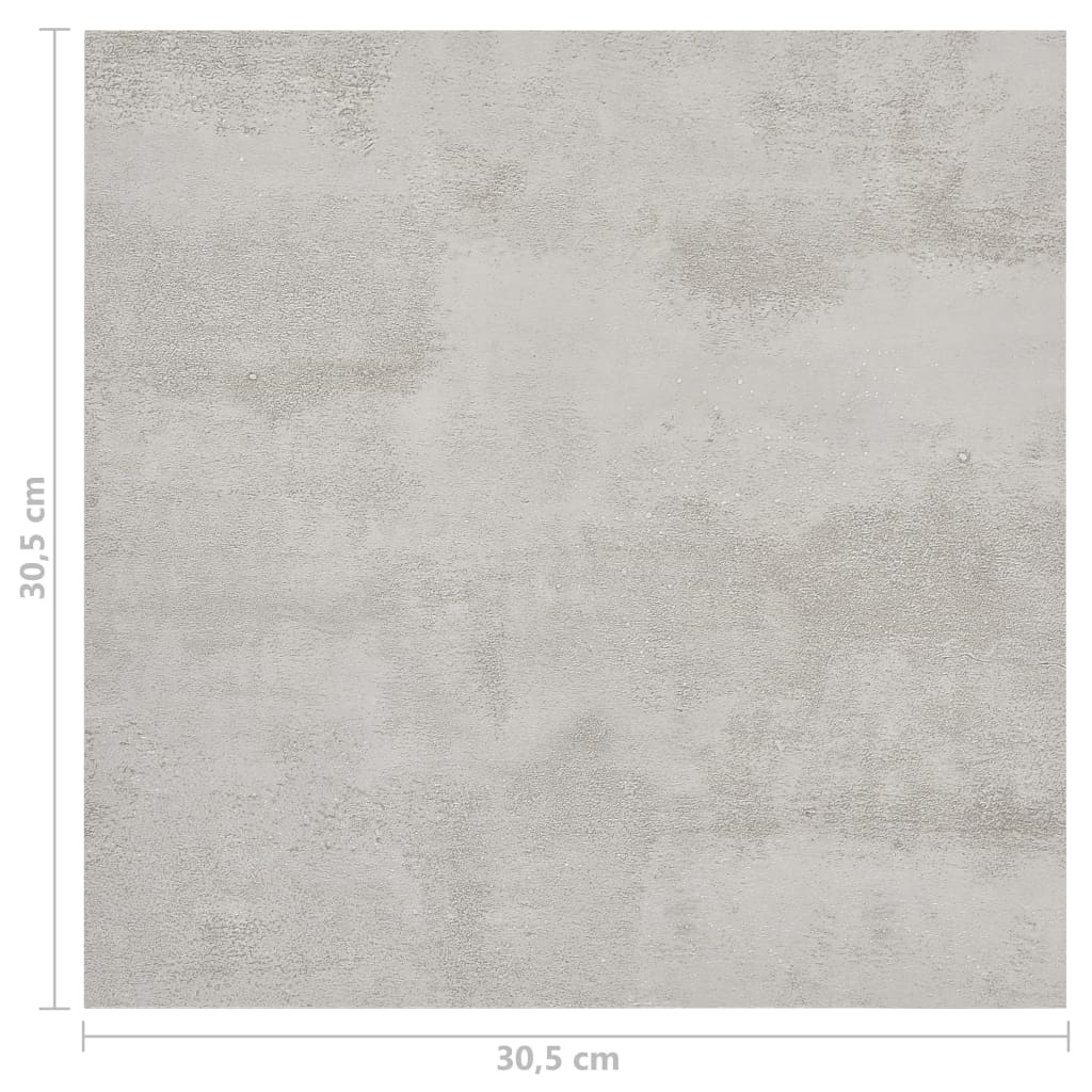 Dalles de plancher autoadhésives 55 pcs PVC 5,11 m² gris clair Tapis & revêtements de sol vidaXL