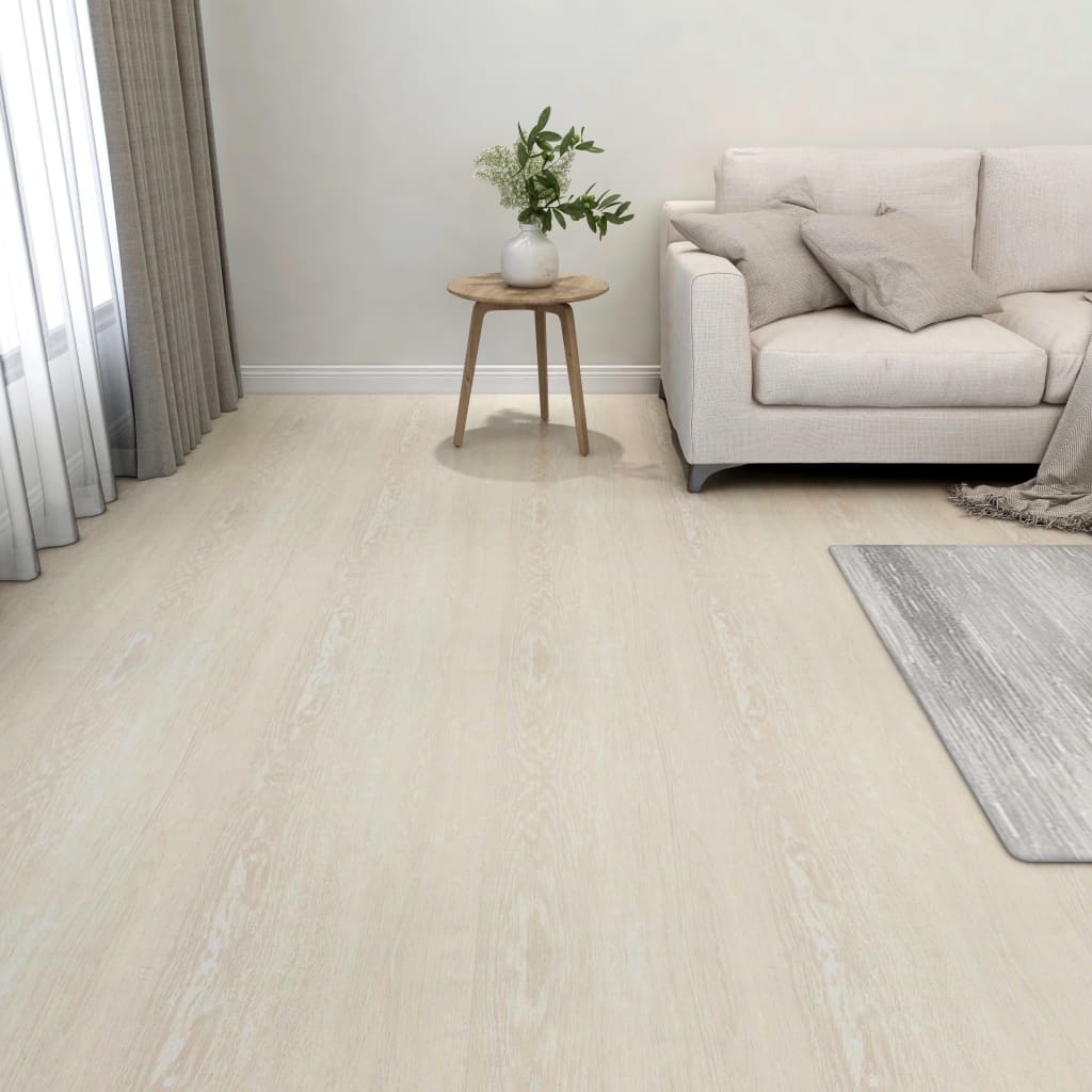 Dalles de plancher autoadhésives 55 pcs PVC 5,11 m² beige Tapis & revêtements de sol vidaXL