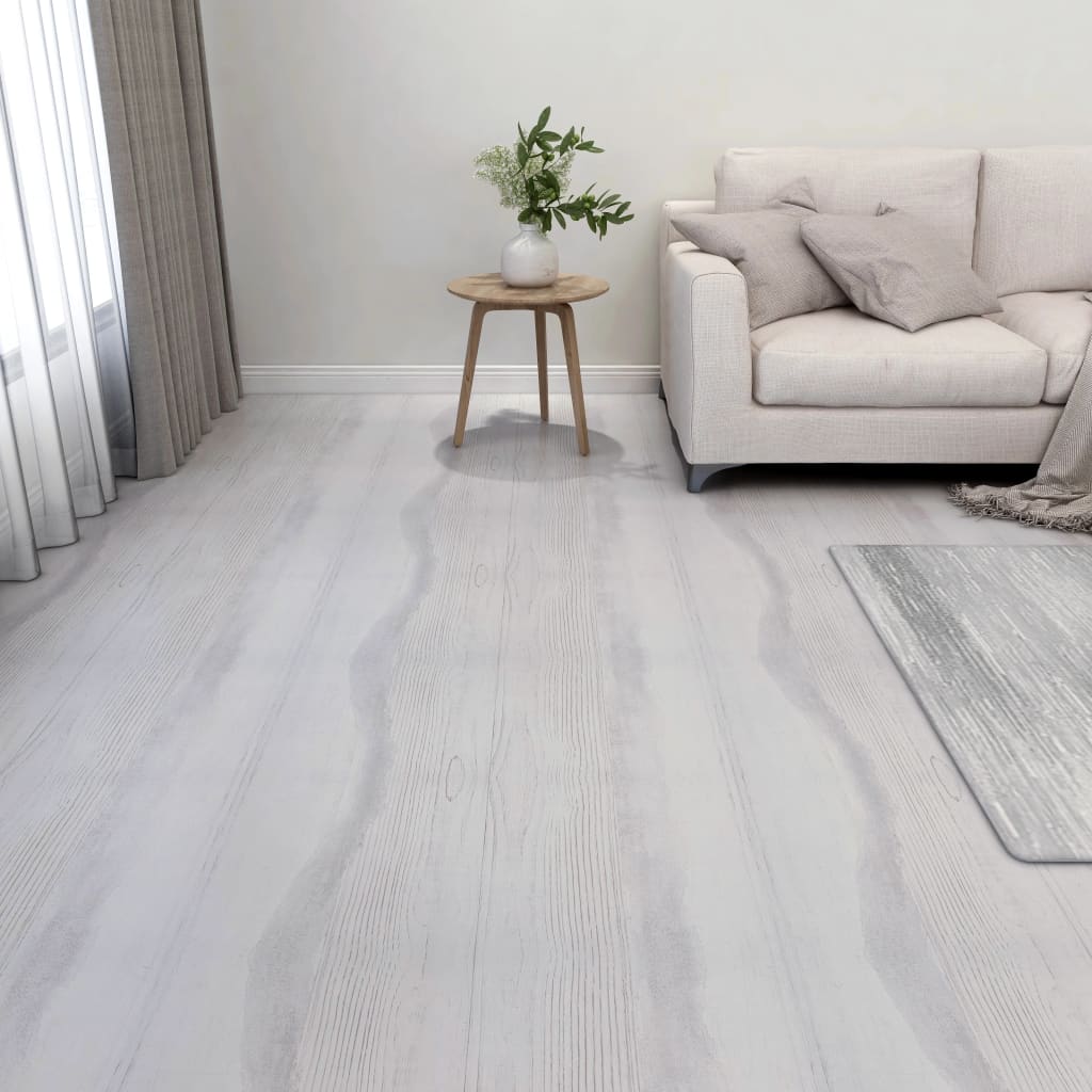 Dalles de plancher autoadhésives 55 pcs PVC 5,11 m² gris clair Tapis & revêtements de sol vidaXL
