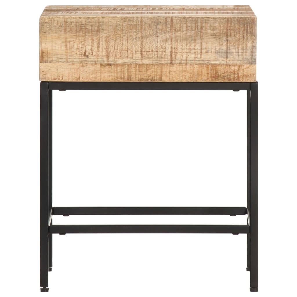 Table d'appoint 40x30x50 cm Bois massif de manguier brut - XIOS