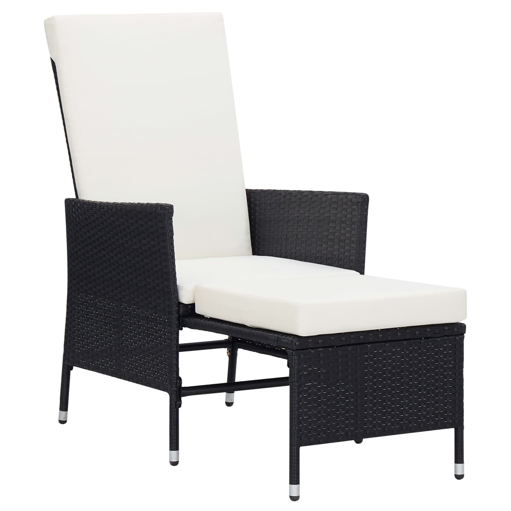 Salon de jardin 2 pcs avec coussins Résine tressée Noir Salons de jardin vidaXL