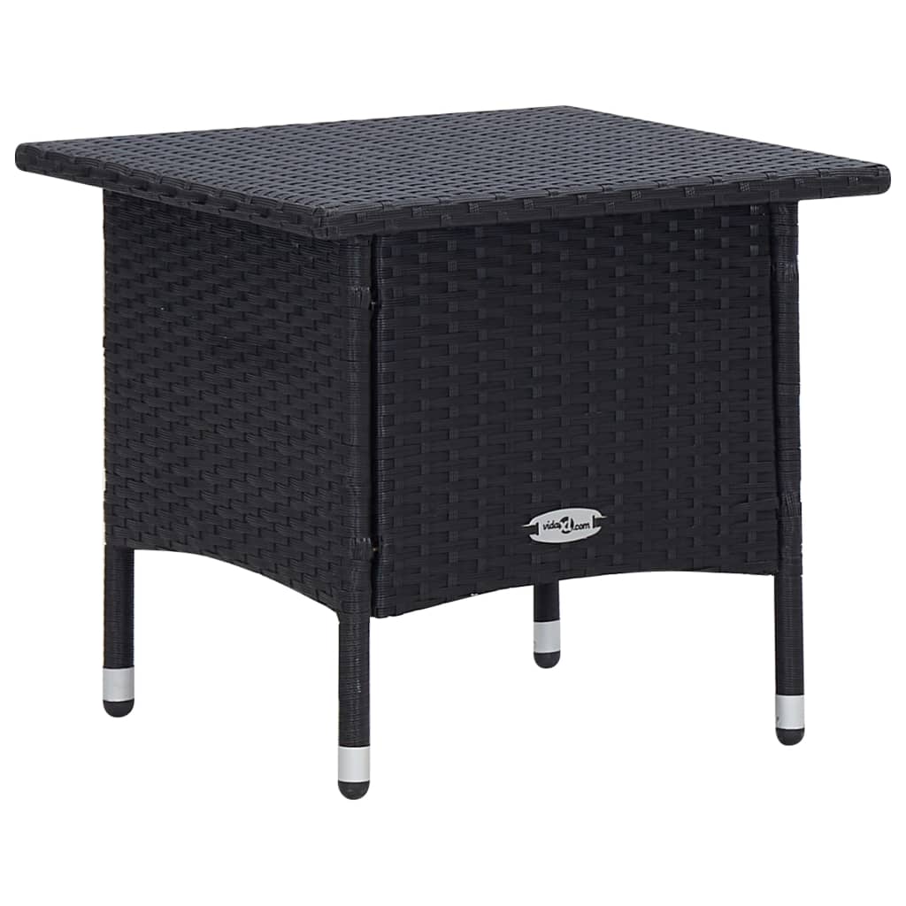 Salon de jardin 2 pcs avec coussins Résine tressée Noir Salons de jardin vidaXL