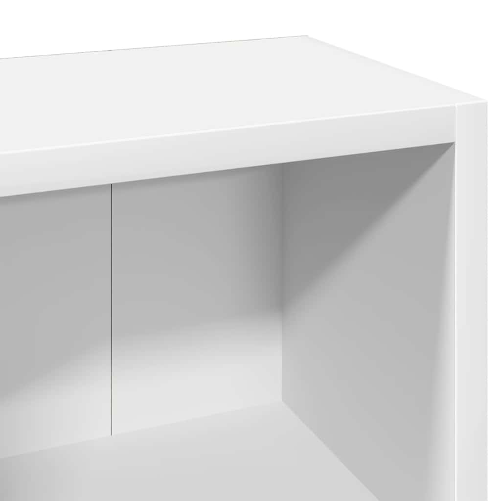 Armoires à CD 2 pcs Blanc 21x16x93,5 cm Aggloméré Fixations & meubles de rangement multimédia vidaXL