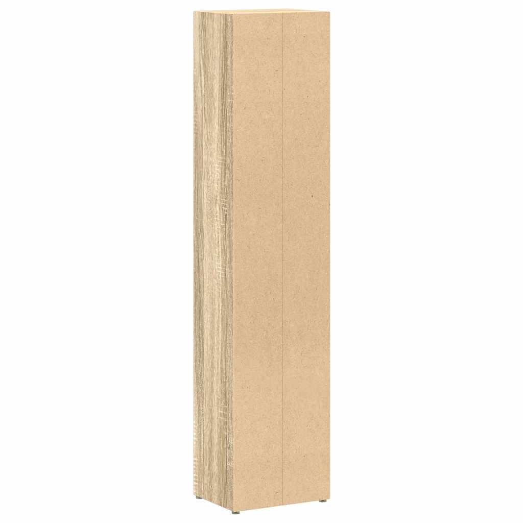 Armoires à CD 2 pcs Chêne sonoma 21x16x93,5 cm Aggloméré - XIOS