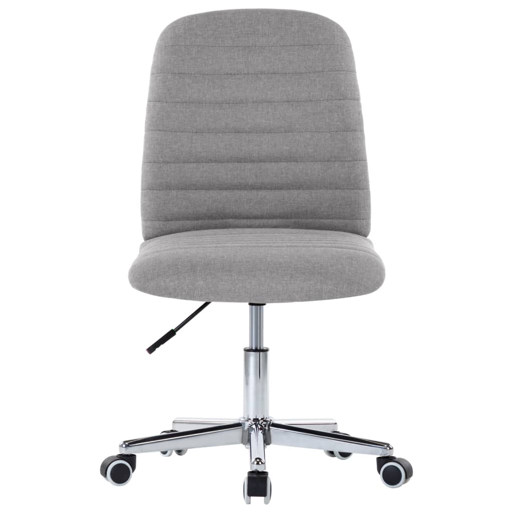 Chaises à manger lot de 4 gris clair tissu - XIOS