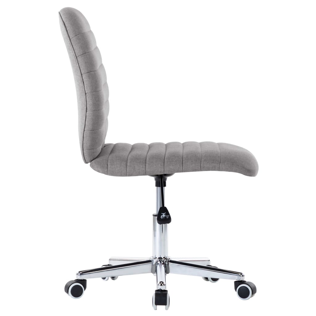 Chaises à manger lot de 4 gris clair tissu - XIOS