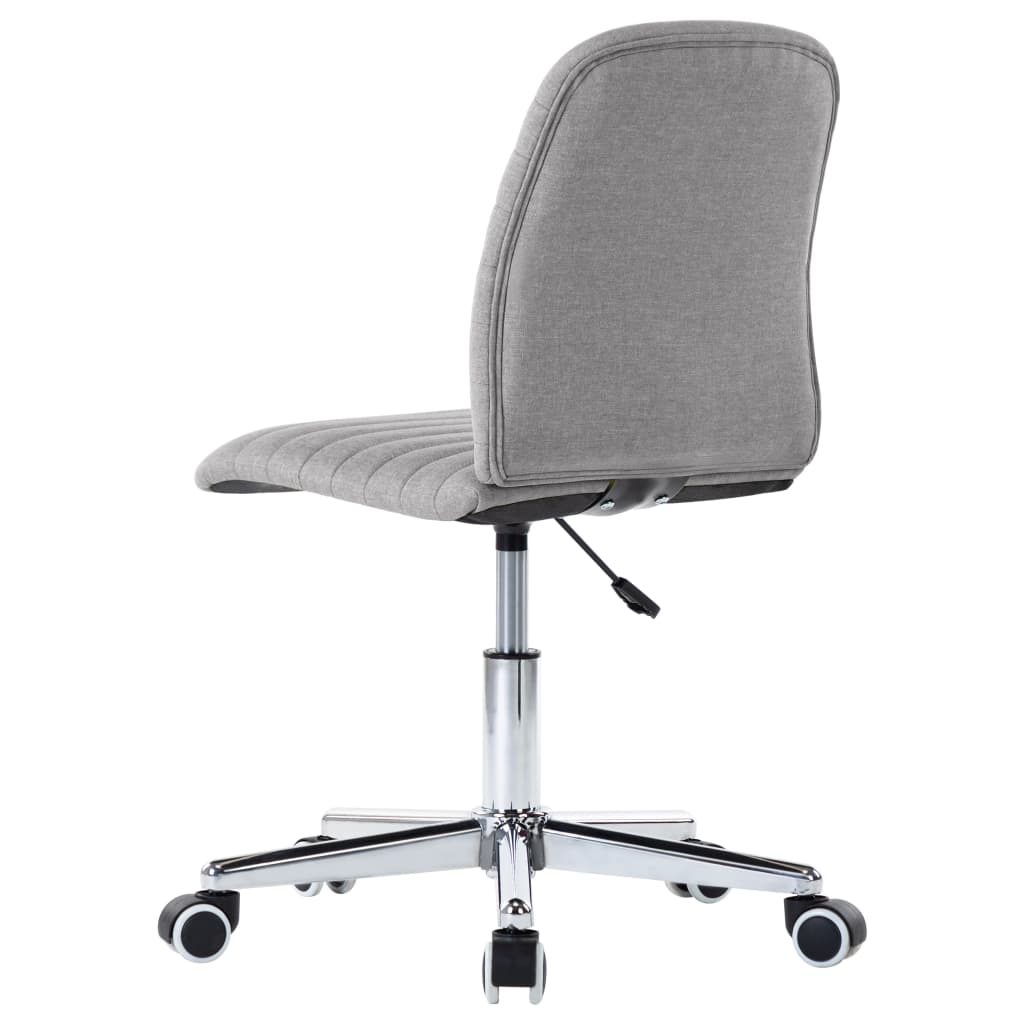 Chaises à manger lot de 4 gris clair tissu - XIOS