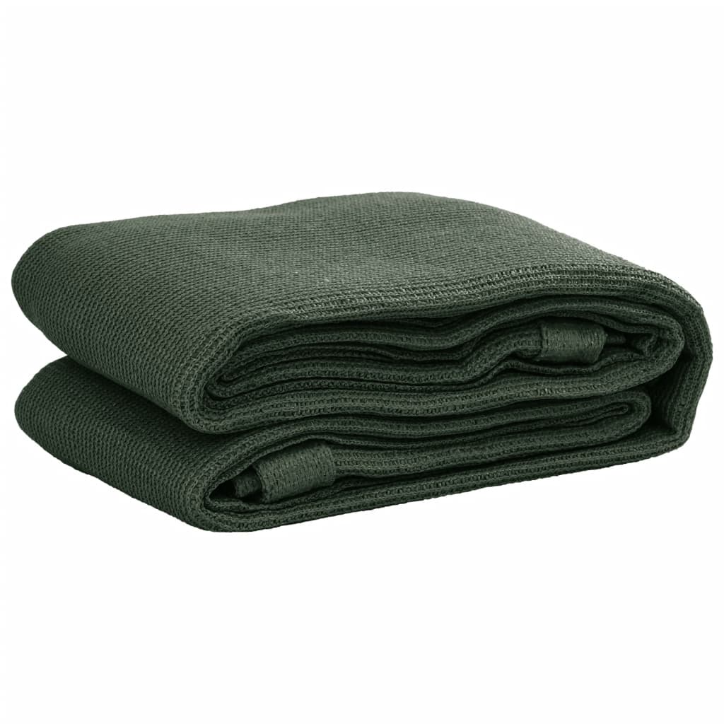 Tapis de tente 400x400 cm Vert foncé PEHD Accessoires de tente vidaXL