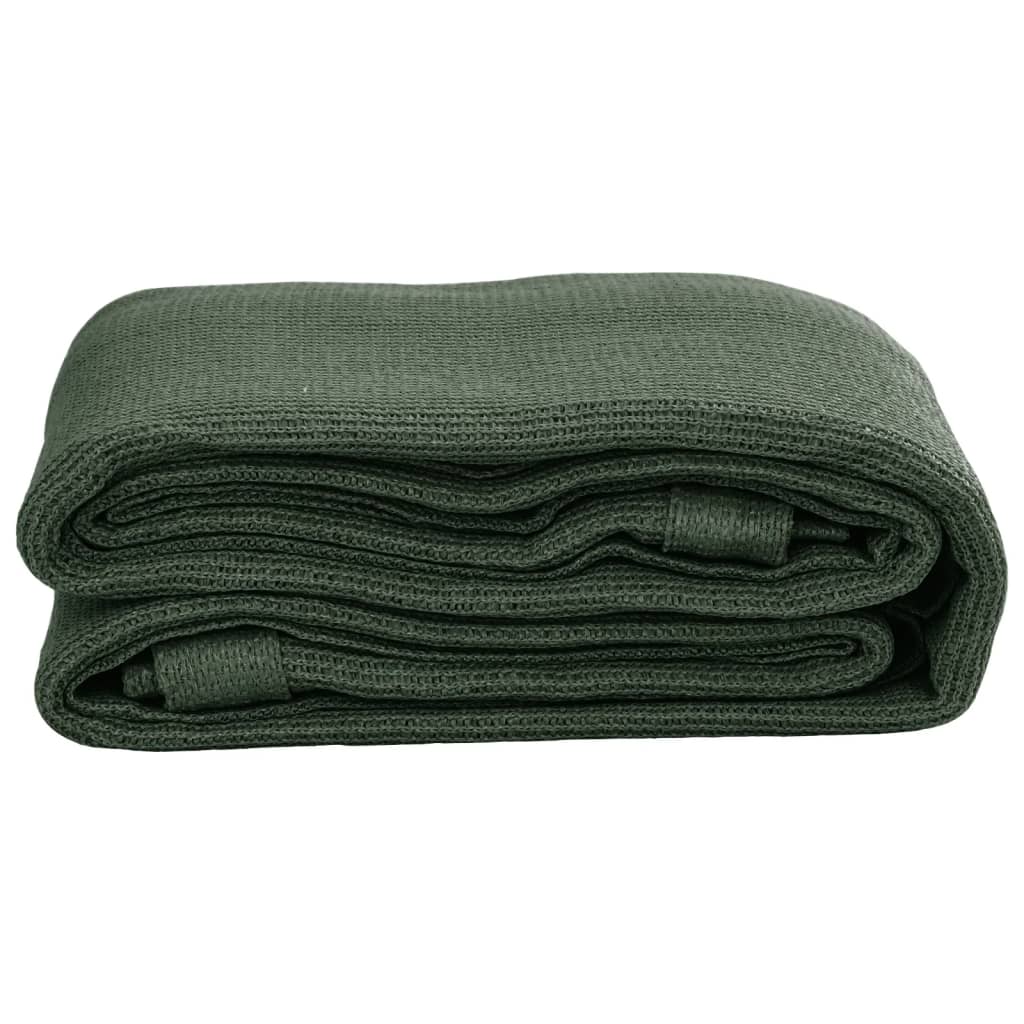 Tapis de tente 400x800 cm Vert foncé PEHD Accessoires de tente vidaXL