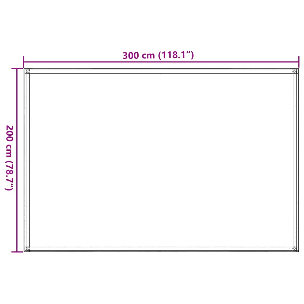 Tapis de tente 200x300 cm Bleu PEHD Accessoires de tente vidaXL