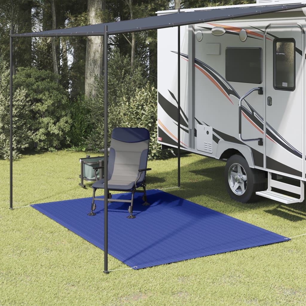 Tapis de tente 200x300 cm Bleu PEHD Accessoires de tente vidaXL