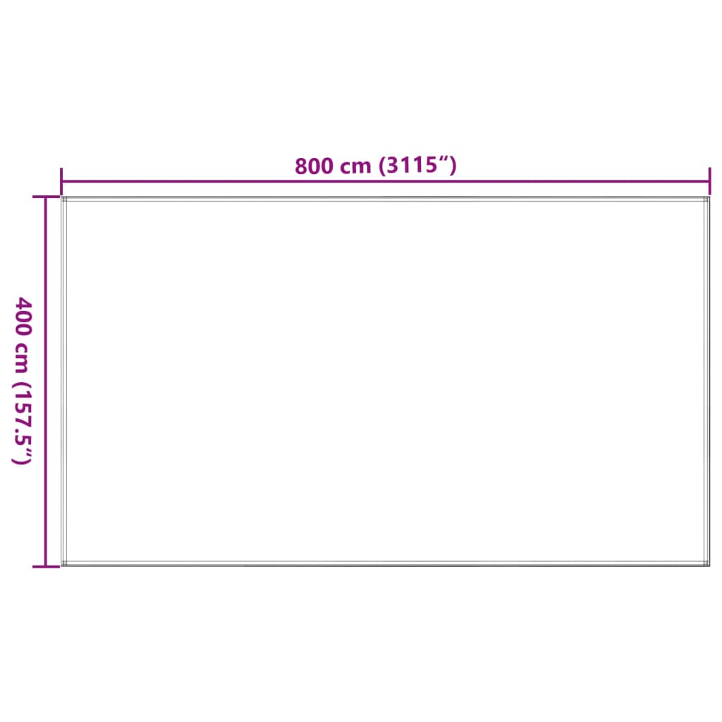 Tapis de tente 400x800 cm Bleu PEHD Accessoires de tente vidaXL