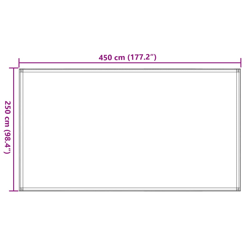 Tapis de tente 250x450 cm Taupe Accessoires de tente vidaXL