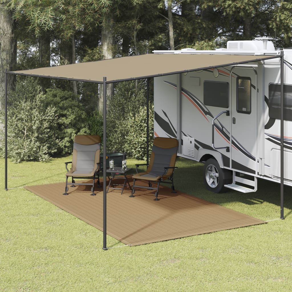 Tapis de tente 250x450 cm Taupe Accessoires de tente vidaXL