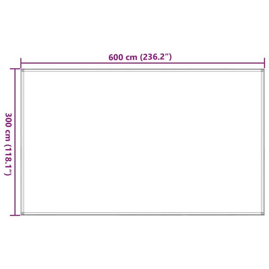 Tapis de tente 300x600 cm Taupe Accessoires de tente vidaXL