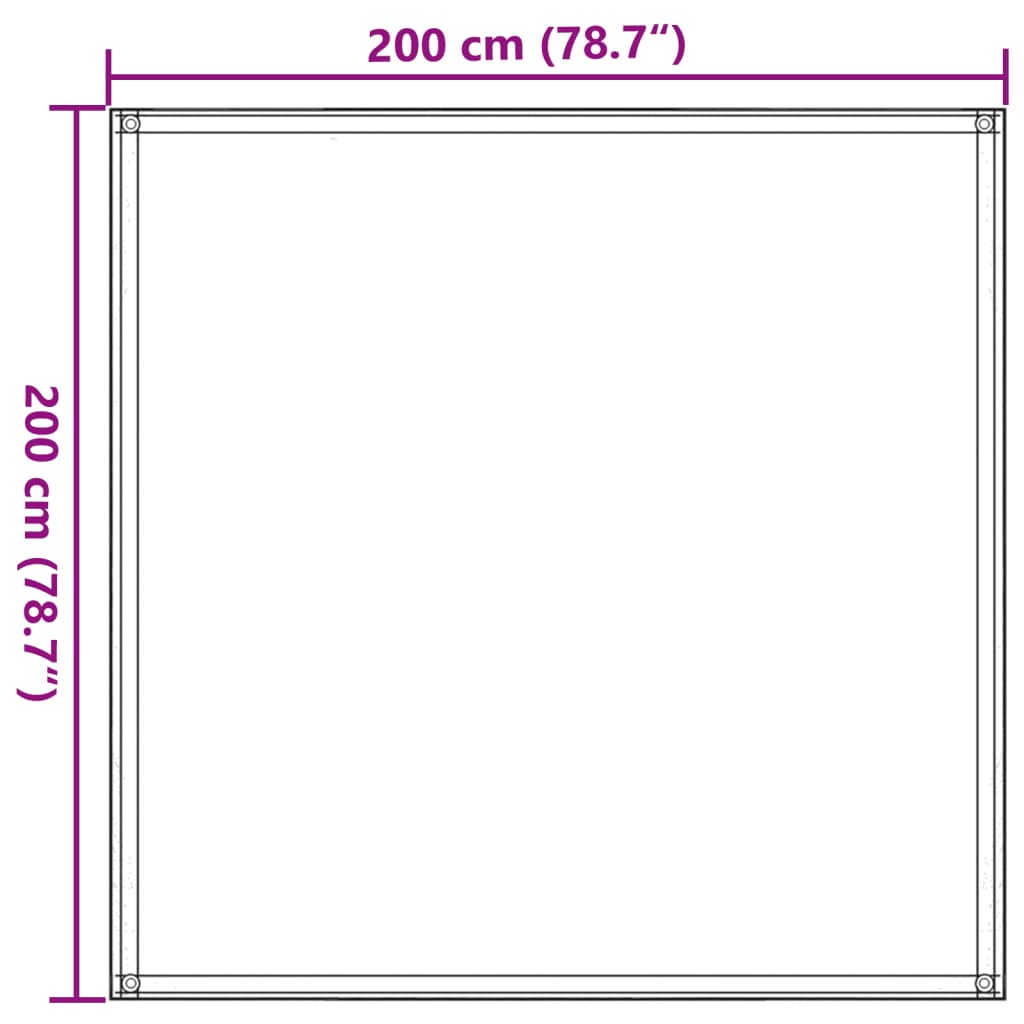 Tapis de tente 200x200 cm Beige Accessoires de tente vidaXL