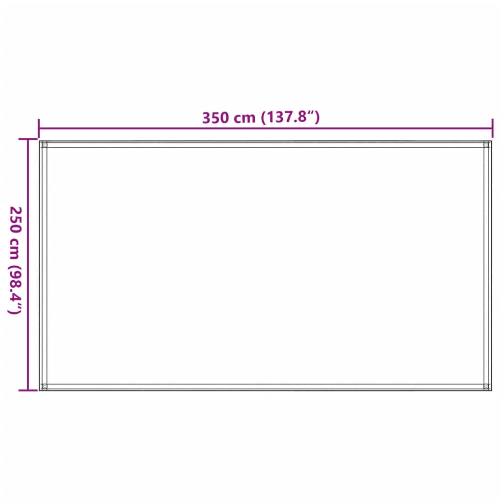 Tapis de tente 250x350 cm Beige Accessoires de tente vidaXL