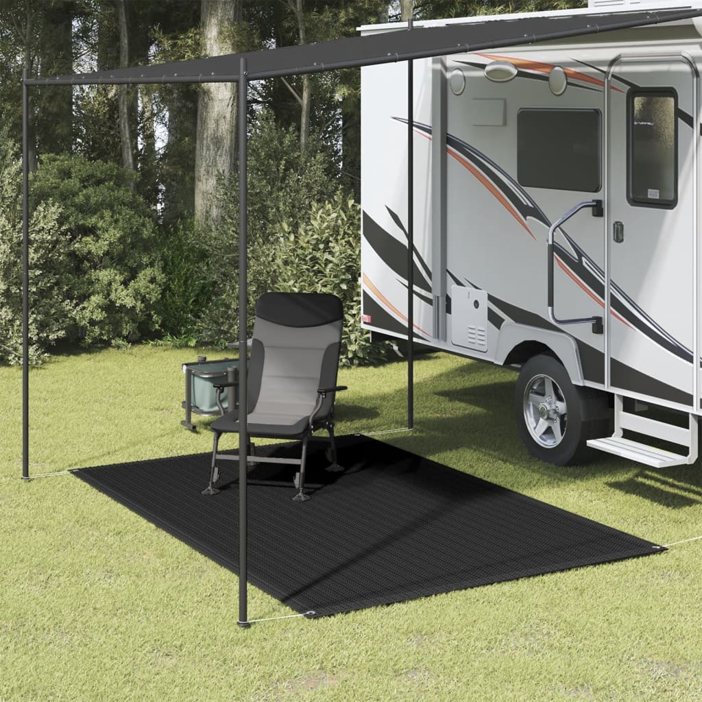 Tapis de tente 200x300 cm Noir Accessoires de tente vidaXL