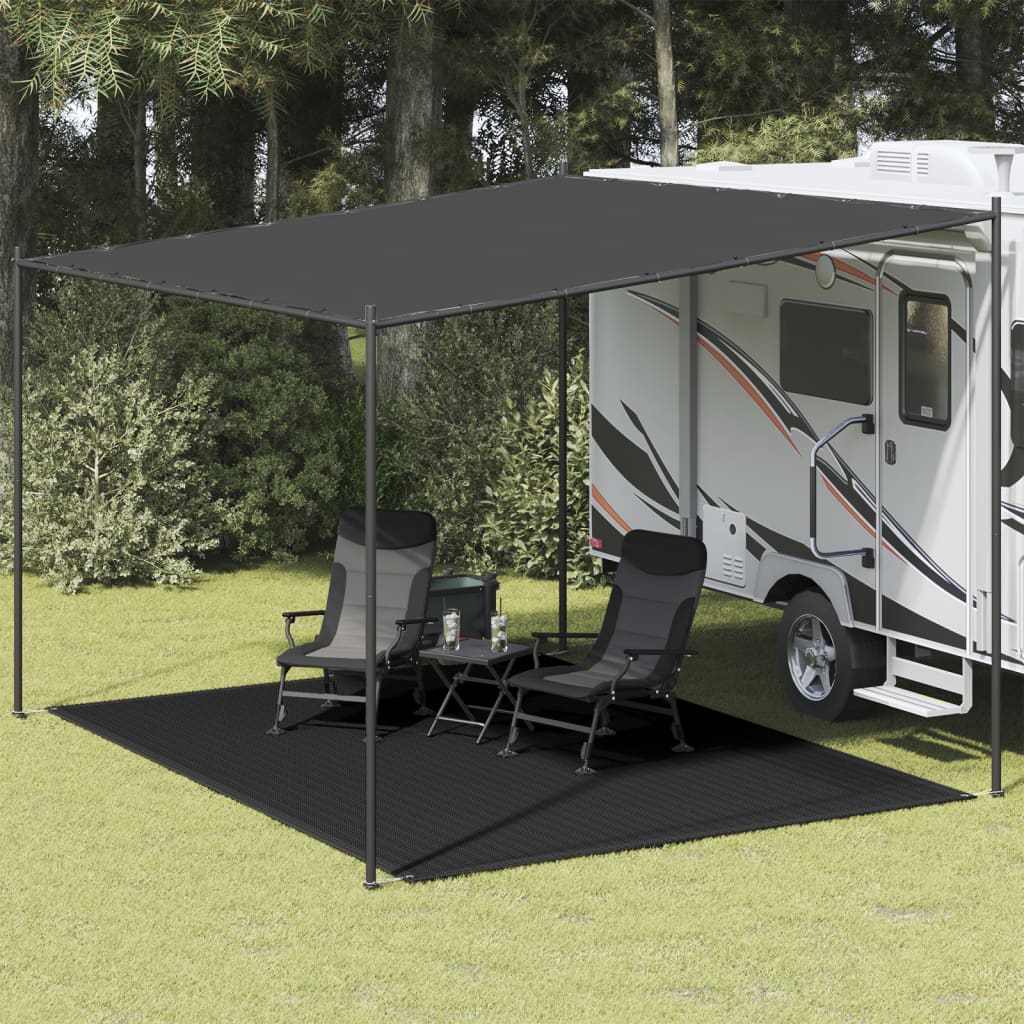 Tapis de tente 300x400 cm Noir Accessoires de tente vidaXL
