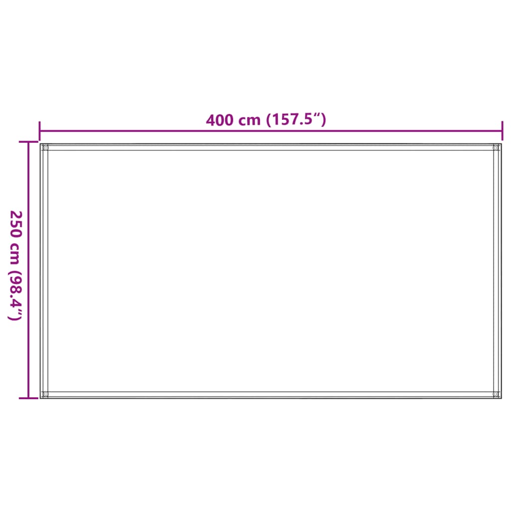 Tapis de tente 250x400 cm Marron Accessoires de tente vidaXL