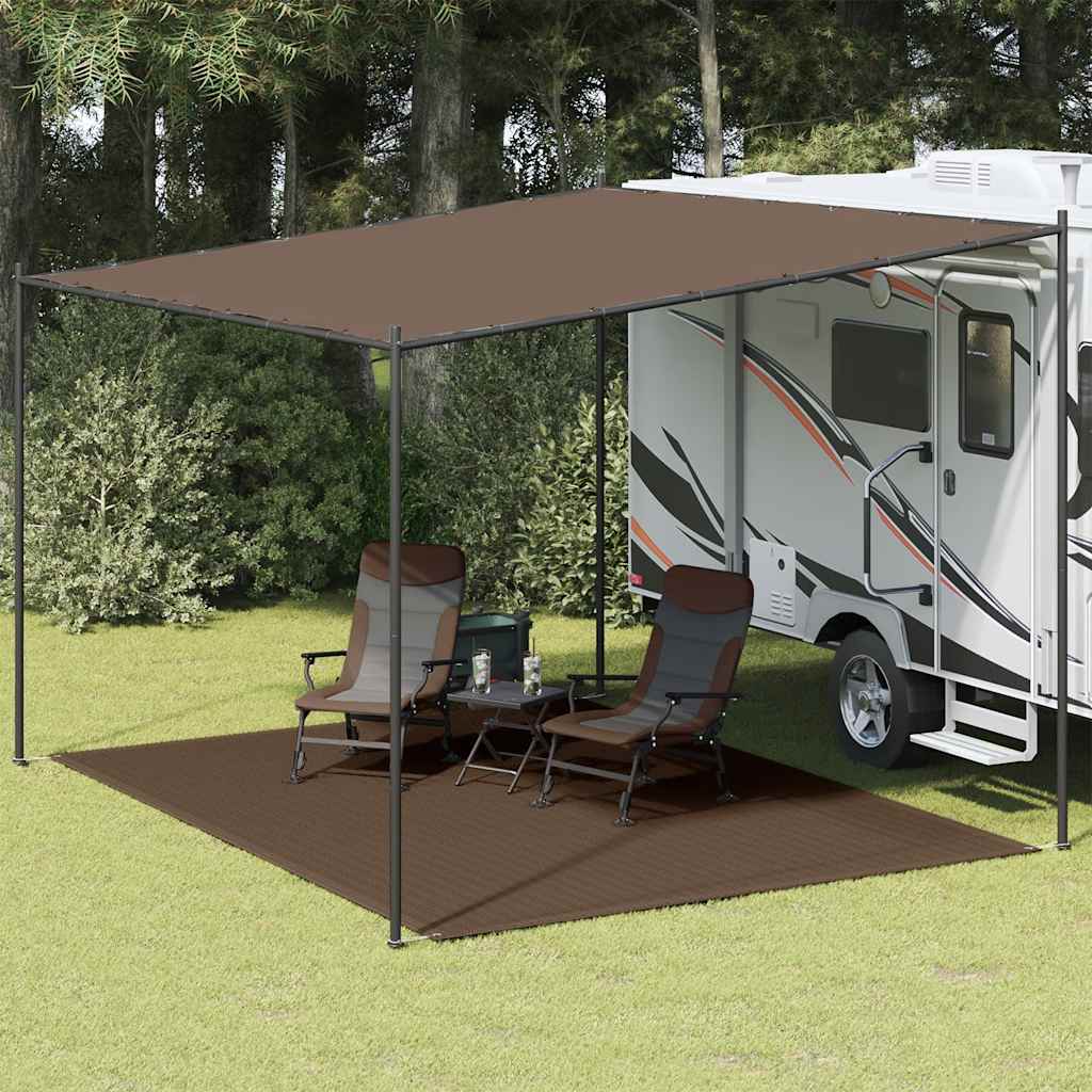 Tapis de tente 300x400 cm Marron Accessoires de tente vidaXL