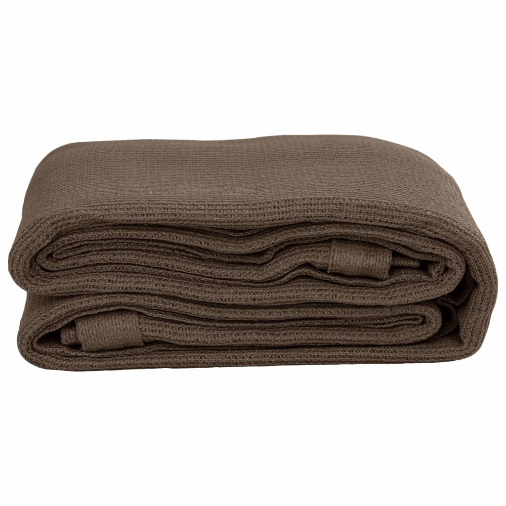 Tapis de tente 400x400 cm Marron Accessoires de tente vidaXL
