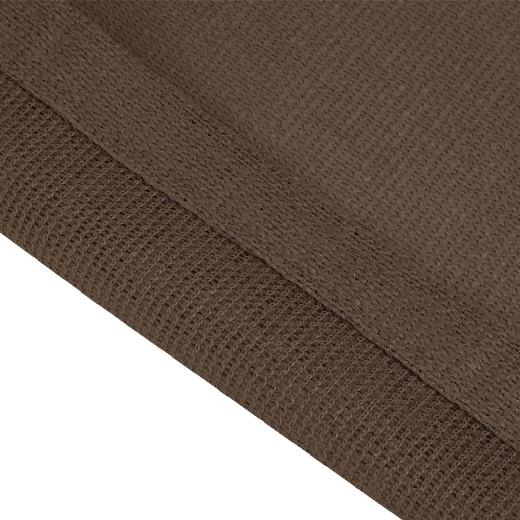 Tapis de tente 400x400 cm Marron Accessoires de tente vidaXL