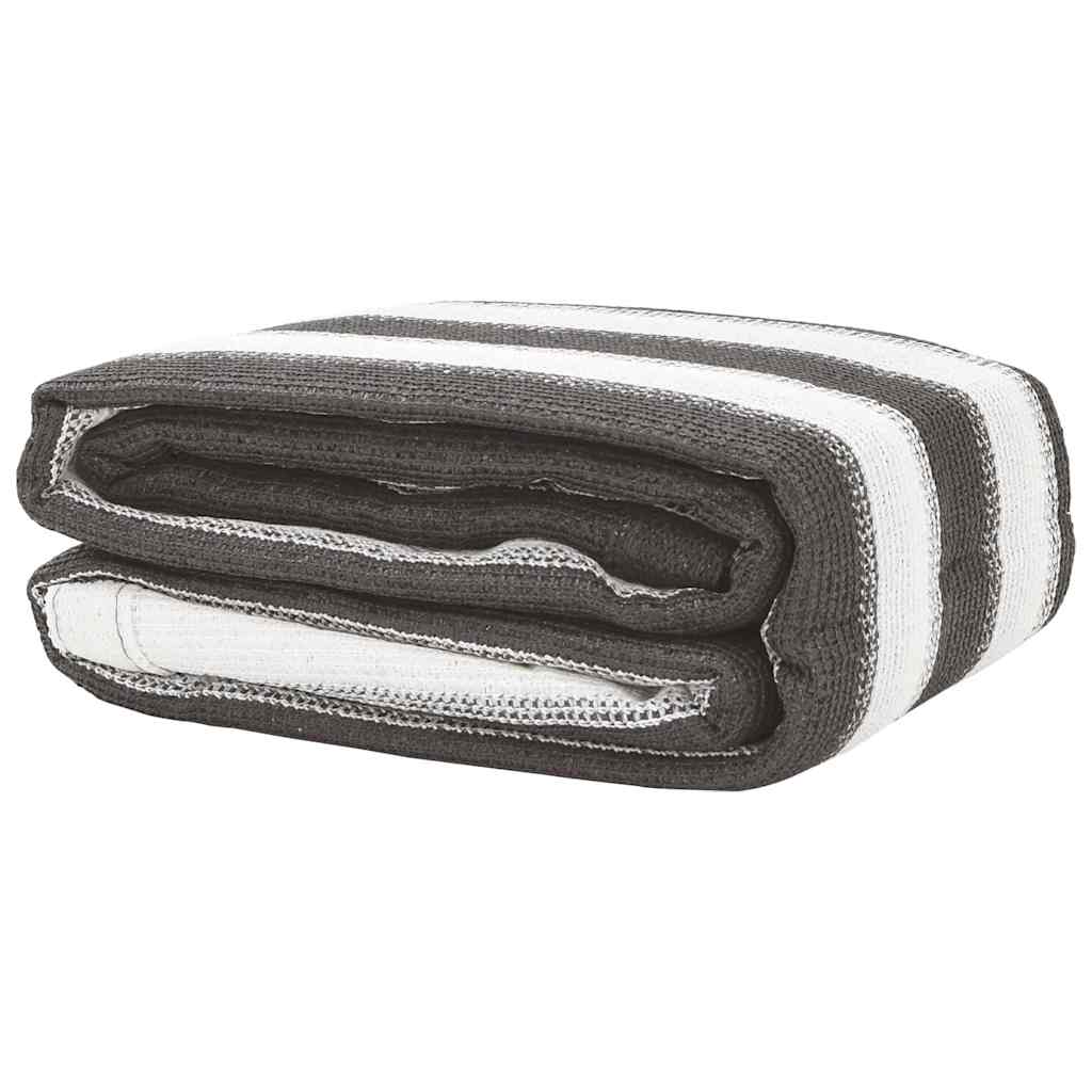 Tapis de tente 300x500 cm anthracite et blanc Accessoires de tente vidaXL