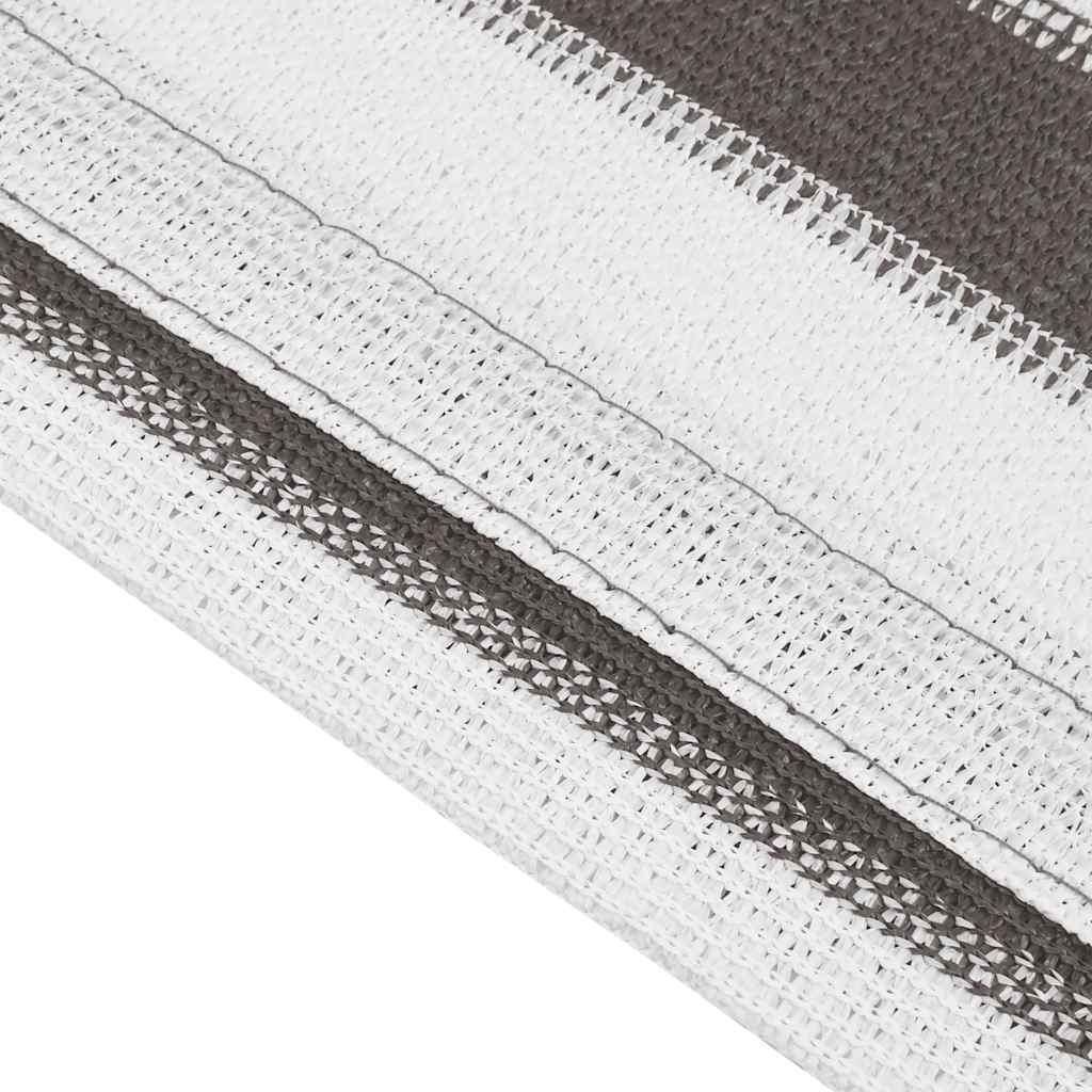 Tapis de tente 300x500 cm anthracite et blanc Accessoires de tente vidaXL