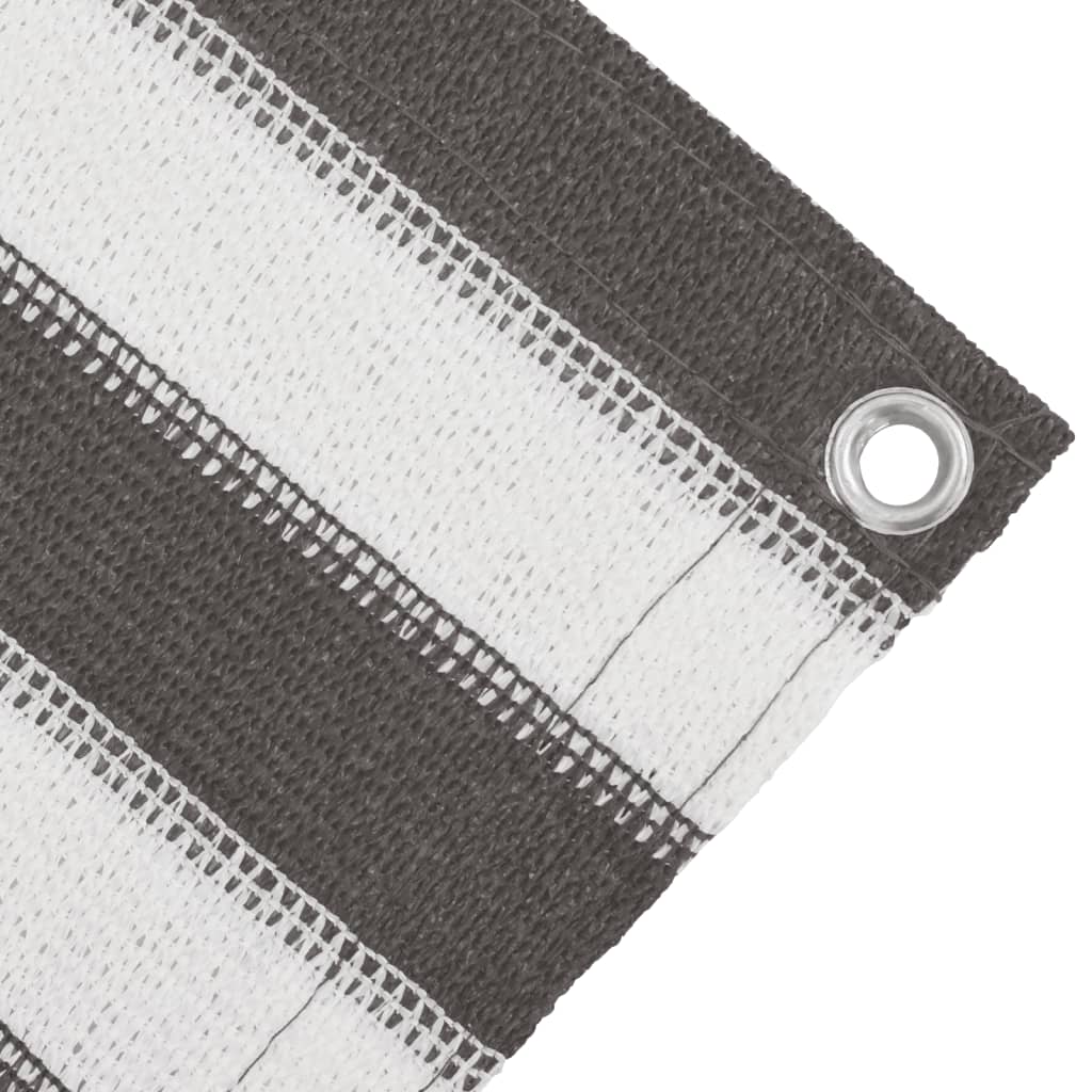 Tapis de tente anthracite et blanc 400x700 cm PEHD Accessoires de tente vidaXL