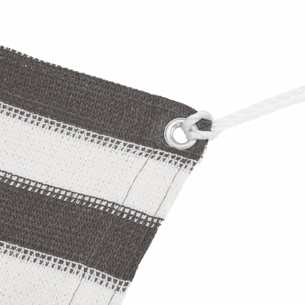 Tapis de tente anthracite et blanc 400x700 cm PEHD Accessoires de tente vidaXL