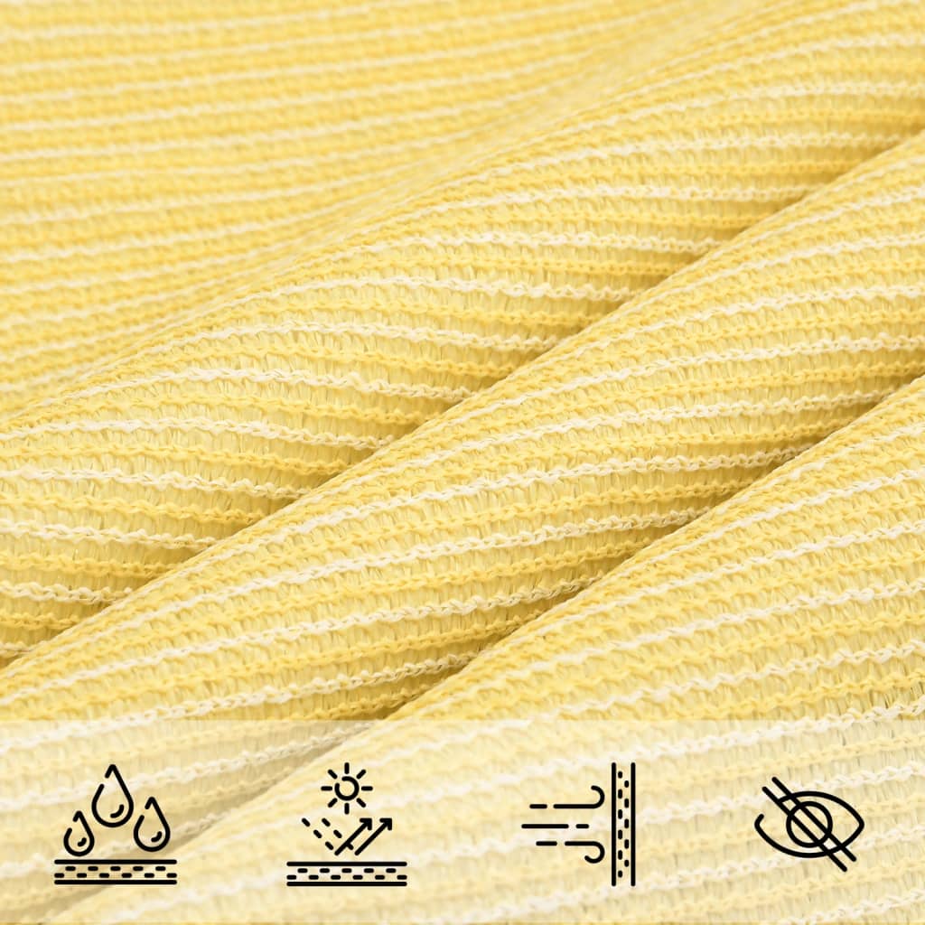 Voile d'ombrage 160 g/m² Beige 3x3 m PEHD Parasols & voiles d'ombrage vidaXL