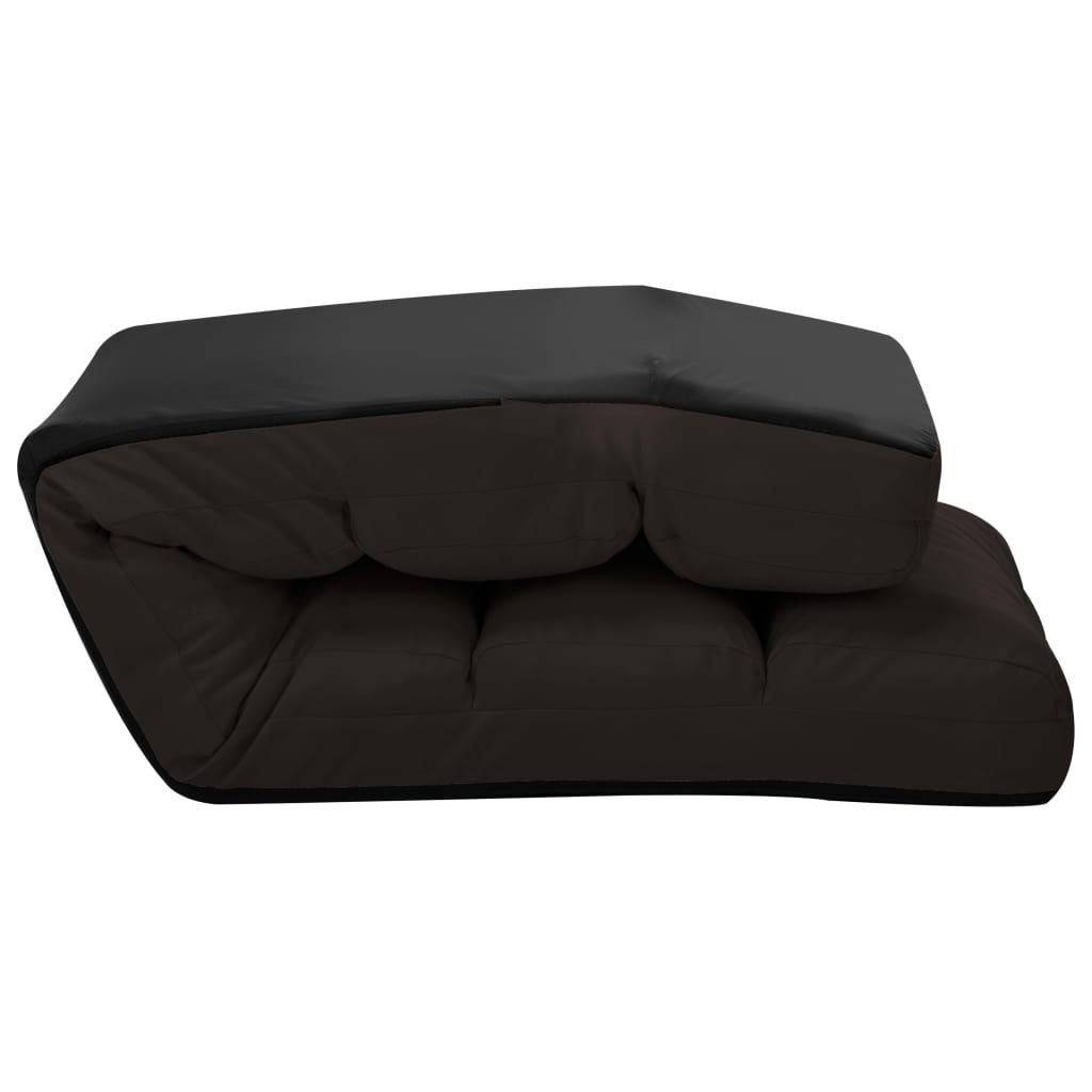 Chaise pliable de sol Marron Similicuir - XIOS